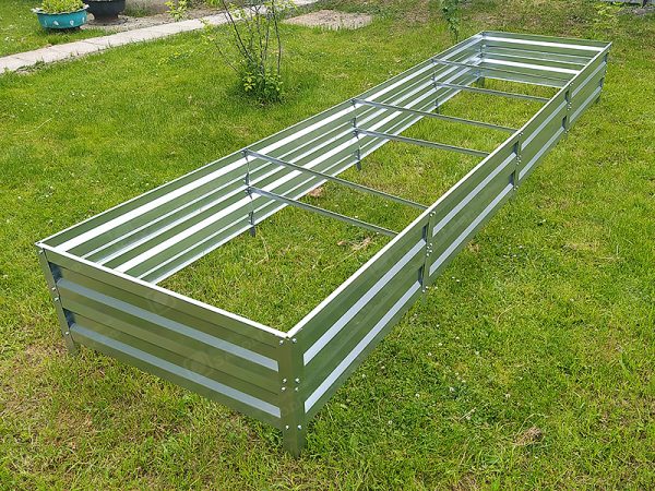 Грядка «Усиленная» оцинкованная (высота 40 см) — изображение 1