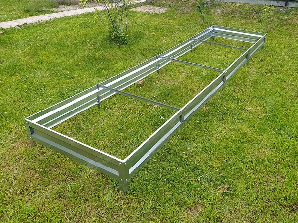 Грядка «Усиленная» оцинкованная (высота 15 см) — изображение 1